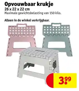 Kruidvat Opvouwbaar krukje aanbieding