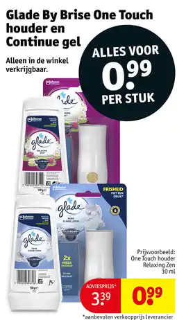 Kruidvat Glade by brise one touch houder en continue gel aanbieding