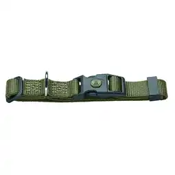 Zooplus HUNTER Halsband London Olijfgroen Vario Basic Maat M: 30-46cm Halsomvang, B 15mm Hond aanbieding