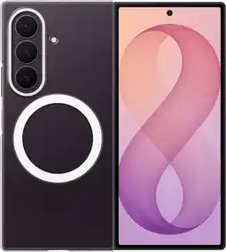 Coolblue Samsung Galaxy Z Fold 8 Ultra Soft Case Back Cover met Magneet Transparant aanbieding