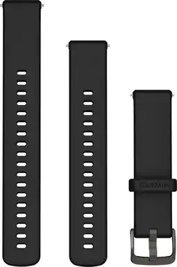Coolblue Garmin Siliconen Bandje Zwart 18mm aanbieding