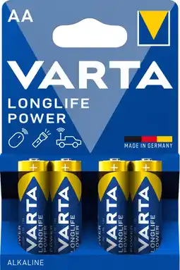 Coolblue Varta Longlife Power AA Blister 4 stuks aanbieding