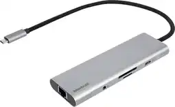Coolblue BlueBuilt 8-in-1 Docking Station met Usb C Zilver aanbieding
