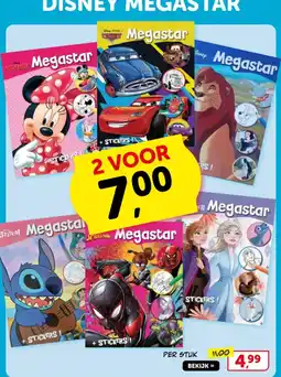 Boekenvoordeel Disney megastar aanbieding