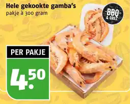 Poiesz Hele gekookte gamba's aanbieding
