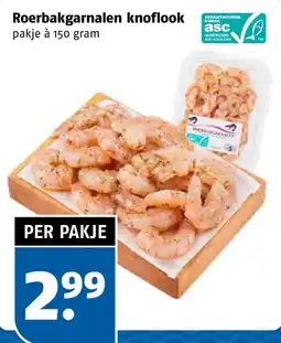 Poiesz Roerbakgarnalen knoflook aanbieding