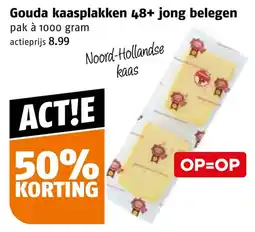 Poiesz Gouda kaasplakken 48+ jong beleggen aanbieding