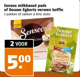 Poiesz Senseo milkbased pads of Douwe Egberts verwen koffie aanbieding