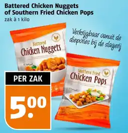 Poiesz Battered Chicken Nuggets of Southern Fried Chicken Pops aanbieding