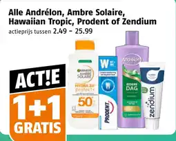 Poiesz Alle Andrélon, Ambre Solaire, Hawaiian Tropic, Prodent of Zendium aanbieding