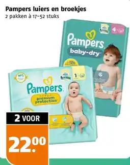 Poiesz Pampers luiers en broekjes aanbieding