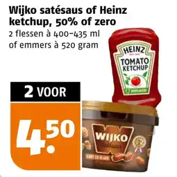 Poiesz Wijko satésaus of Heinz ketchup aanbieding