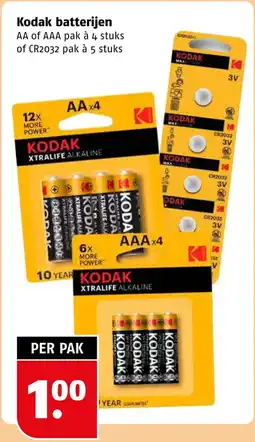 Poiesz Kodak batterijen aanbieding