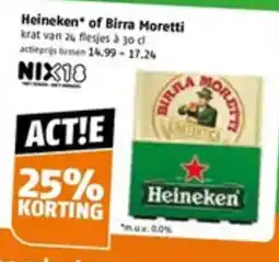 Poiesz Heineken* of Birra Moretti aanbieding