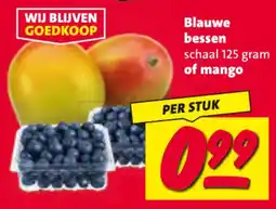 Nettorama Blauwe bessen of mango aanbieding
