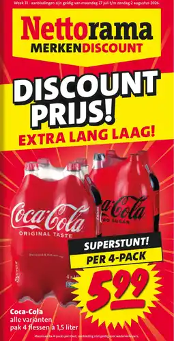 Nettorama Coca-Cola aanbieding