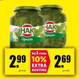 Nettorama Spinazie aanbieding