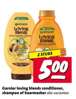 Nettorama Garnier loving blends conditioner, shampoo of haarmasker aanbieding