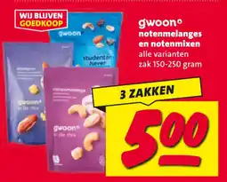 Nettorama gwoon notenmelanges en notenmixen aanbieding
