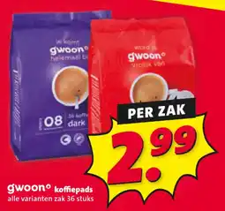 Nettorama gwoon® koffiepads aanbieding