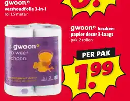 Nettorama gwoon keukenpapier decor 3-laags aanbieding