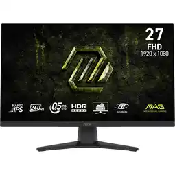 MediaMarkt MSI Mag 272f X24 - 27 Inch Full Hd 1920 X 1080 Pixels Ips (in-plane Switching) aanbieding