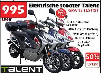 iTEK Elektrische Scooter Talent aanbieding