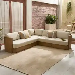 Wehkamp Studio LIVIT loungebank Oriënt teak aanbieding