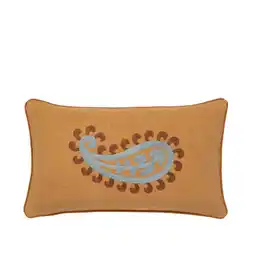 Wehkamp Palais sierkussen dubbel zijde Siena Raffia & Smokey Blue (50x30x10 cm) aanbieding