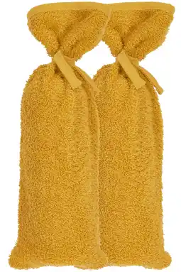 Wehkamp Meyco basic badstof kruikenzak - honey gold (set van 2) aanbieding