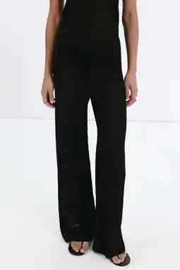 Wehkamp Mango wide leg broek - zwart aanbieding