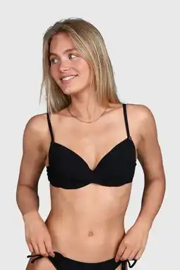 Wehkamp Brunotti voorgevormde beugel bikinitop Stefana zwart aanbieding
