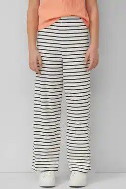 Wehkamp s.Oliver gestreepte casual broek ecru aanbieding