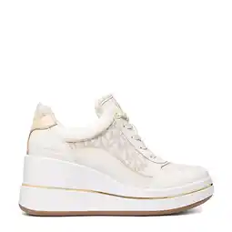 Wehkamp Michael Kors Emmy wedge trainer leren sneakers ecru aanbieding