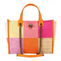 Wehkamp Kurt Geiger badstof shopper Hoxton oranje/roze aanbieding