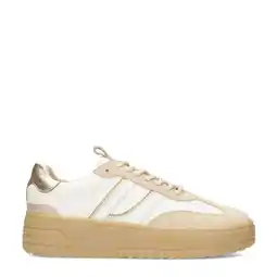 Wehkamp PS Poelman Anemone leren sneakers beige/ecru aanbieding