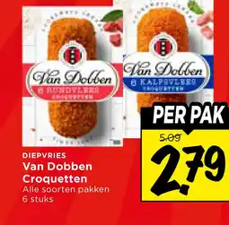 Vomar Voordeelmarkt DIEPVRIES Van Dobben Croquetten aanbieding