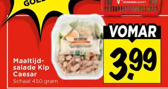 Vomar Voordeelmarkt Maaltijd- salade Kip Caesar aanbieding