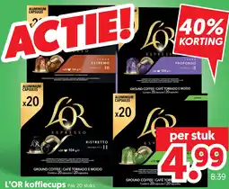Dekamarkt L'OR koffiecups aanbieding
