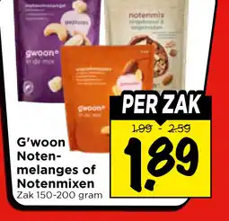Vomar Voordeelmarkt G'woon Noten- melanges of Notenmixen aanbieding