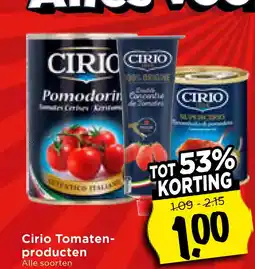 Vomar Voordeelmarkt Cirio Tomaten- producten aanbieding