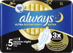 Dirk Always Maandverband ultra secure night extra aanbieding