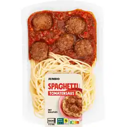 Jumbo Jumbo Spaghetti Tomatensaus met Balletjes 450 g aanbieding