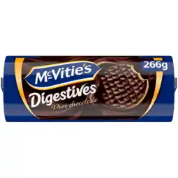 Jumbo McVitie's Digestives Pure Chocolade Tarwebiscuit met Pure Chocolade 266 g aanbieding