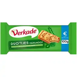 Jumbo Verkade Duo'tjes Hazelnoot 100 g aanbieding