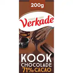 Jumbo Verkade Kookchocolade 200 g aanbieding