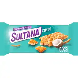 Jumbo Sultana Knapperige Biscuit Kokos 207 g aanbieding