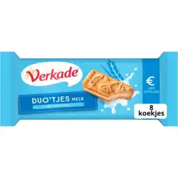 Jumbo Verkade Duo'tjes Melk 100 g aanbieding