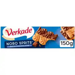 Jumbo Verkade Specials Nobo Sprits koek melkchocolade 150 g aanbieding