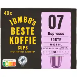 Jumbo Jumbo's Espresso Forte Koffiecups 40 Stuks aanbieding